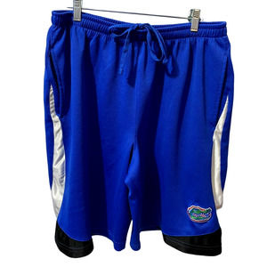 Florida Gators Basketball Shorts Mens Large Embroidered Logo Blue Orange